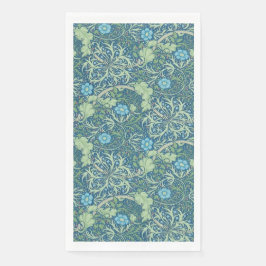 GEREED TOWEL : WILLIAM MORRIS : ZEEWEED SERVET