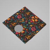 Gereedgemaakt gegraveerd lederen look bloemen tissuepapier