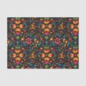 Gereedgemaakt gegraveerd lederen look bloemen tissuepapier (Voorkant)