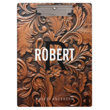  Gereedgemaakte Lederen Monogram Naam