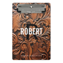  Gereedgemaakte Lederen Monogram Naam