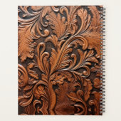  Gereedgemaakte Lederen Monogram Naam Planner (Achterkant)