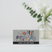 Gereedschap Alphabet Home Reparaties Grijs Visitek Visitekaartje (Staand voorkant)