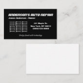 Gereedschap Amerikaanse vlag Metaal ontwerp Auto R Visitekaartje (Voorkant / Achterkant)