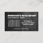 Gereedschap Amerikaanse vlag Metaal ontwerp Auto R Visitekaartje (Voorkant)