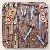  gereedschap Antiek gereedschap Bier Onderzetter (Voorkant)