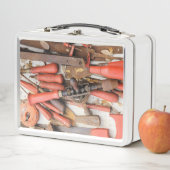 Gereedschap Antiek Rustiek Rood Man Tool (In situ)