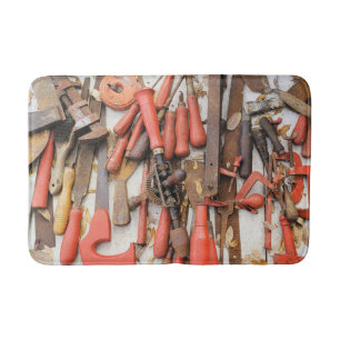 Gereedschap Antiek Rustiek Rood Man Tool Badmat