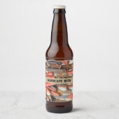 Gereedschap Antiek Rustiek Rood Man Tool Bier Etiket (Voorkant)