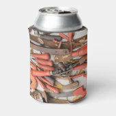 Gereedschap Antiek Rustiek Rood Man Tool Blikjeskoeler (Blikje Achterkant)