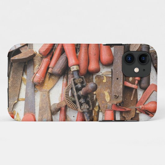Gereedschap Antiek Rustiek Rood Man Tool Case-Mate iPhone Case (Achterkant (horizontaal))