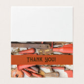 Gereedschap Antiek Rustiek Rood Man Tool Kaart (Buitenkant ongevouwen)