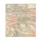 Gereedschap Antiek Rustiek Rood Man Tool Notitieblok (Voorkant)