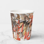 Gereedschap Antiek Rustiek Rood Man Tool Papieren Bekers (Voorkant)