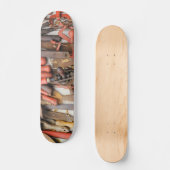 Gereedschap Antiek Rustiek Rood Man Tool Persoonlijk Skateboard (Voorkant)