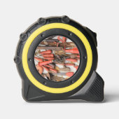 Gereedschap Antiek Rustiek Rood Man Tool Rolmaat (Voorkant)