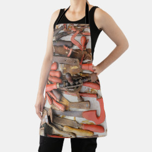 Gereedschap Antiek Rustiek Rood Man Tool Schort