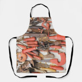 Gereedschap Antiek Rustiek Rood Man Tool Schort (Voorkant)