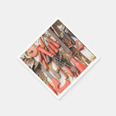 Gereedschap Antiek Rustiek Rood Man Tool Servet (Hoek)