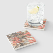 Gereedschap Antiek Rustiek Rood Man Tool Stenen Onderzetter (Zijkant)