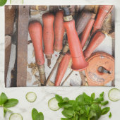 Gereedschap Antiek Rustiek Rood Man Tool Theedoek (Gevouwen)