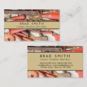 Gereedschap Antiek Rustiek Rood Man Tool Visitekaartje (Voorkant / Achterkant)