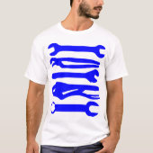 Gereedschap - blauw t-shirt (Voorkant)