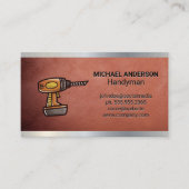 Gereedschap Boren | Bouw | Metaalleder Visitekaartje (Voorkant)