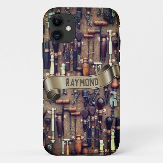 gereedschap Carpentry l Antiek keukengadgets Case-Mate iPhone Case (Achterkant)