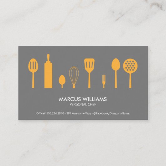 gereedschap | Chef-kok Visitekaartje (Voorkant)
