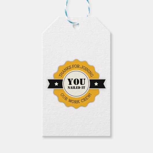 Gereedschap en constructie Thema Party Favor Label Cadeaulabel (Voorkant)