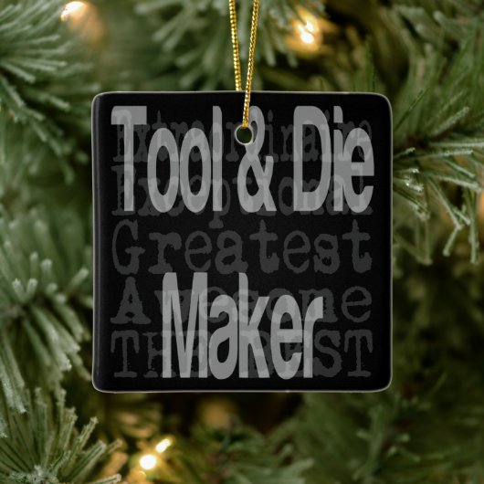 Gereedschap en Die Maker Extraordinaire Keramisch Ornament (Boom)