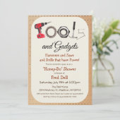 Gereedschap & Gadgets Honey Do Bruisfeest Uitnodig Kaart (Staand voorkant)