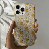 Gereedschap Gegraveerde Lederen Look Zonnebloemen Case-Mate iPhone Case