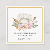 Gereedschap Gereedschap Baker Pastry Chef Waterver Vierkante Visitekaartje (Voorkant)