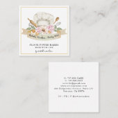 Gereedschap Gereedschap Baker Pastry Chef Waterver Vierkante Visitekaartje (Voorkant / Achterkant)