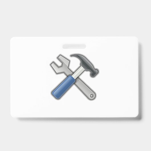 Gereedschap, Hamer en Sleutel Badge (Voorzijde)