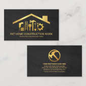 Gereedschap Houthout Gold Handyman Visitekaartje (Voorkant / Achterkant)