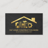 Gereedschap Houthout Gold Handyman Visitekaartje (Voorkant)