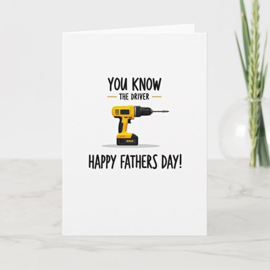 Gereedschap Illustratie Vaderdag Kaart (Voorkant)