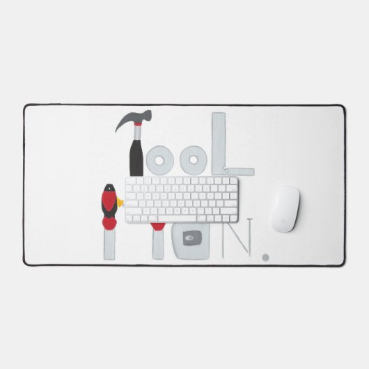 Gereedschap Man, Gereedschap in kleur Desk Mat (Keyboard & Muis)