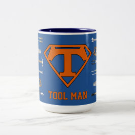 Gereedschap Man Tweekleurige Koffiemok