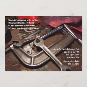 Gereedschap Masculinaire uitnodiging