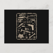 Gereedschap met lijst  briefkaart (Voorkant)