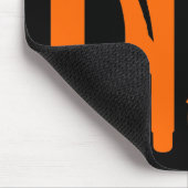 Gereedschap - Oranje op Zwart Muismat (Hoek)