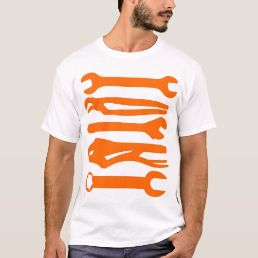 Gereedschap - Oranje T-shirt (Voorkant)