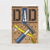 Gereedschap Pap Happy Vaderdag Kaart (Voorkant)