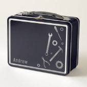 Gereedschap Pap Mechanic Metal Lunchbox (Voorkant)