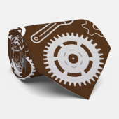 Gereedschap Patroon 01.b DBrown BG Stropdas (Opgerold)