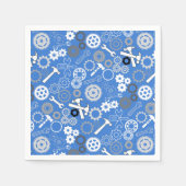 Gereedschap Patroon 01.b LBlue BG Servet (Voorkant)